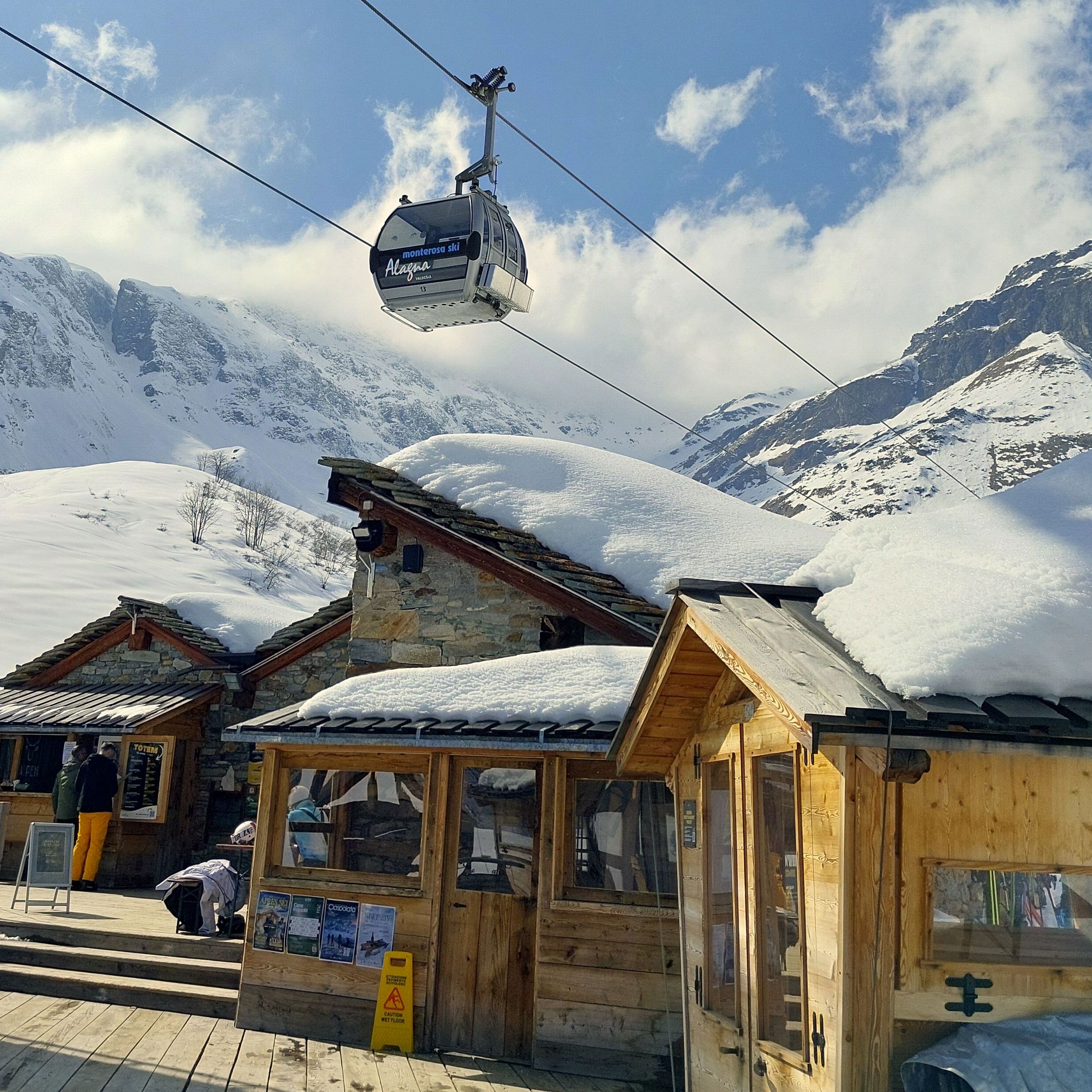 Gemütliche Hütten im Freeride Paradise Alagna Freeride Paradis Alagna und Gressoney