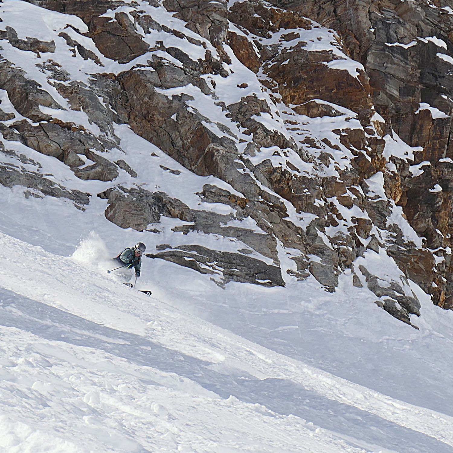 Powder Run im Freeride Paradise Alagna Freeride Camp at spring time at Freeride Paradise Alagna