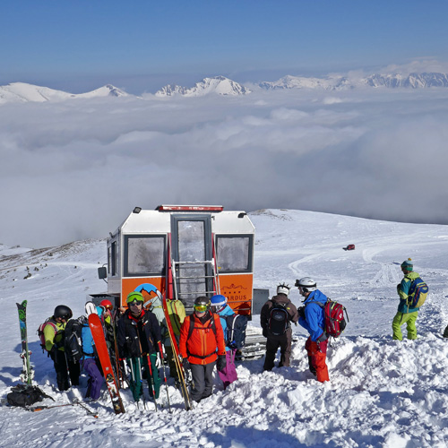 Catskiing und Freeriding in Nordmazedonien